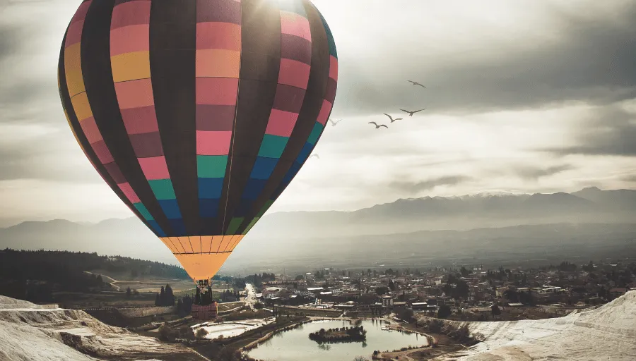 Lot balonem nad Pamukkale photo 2